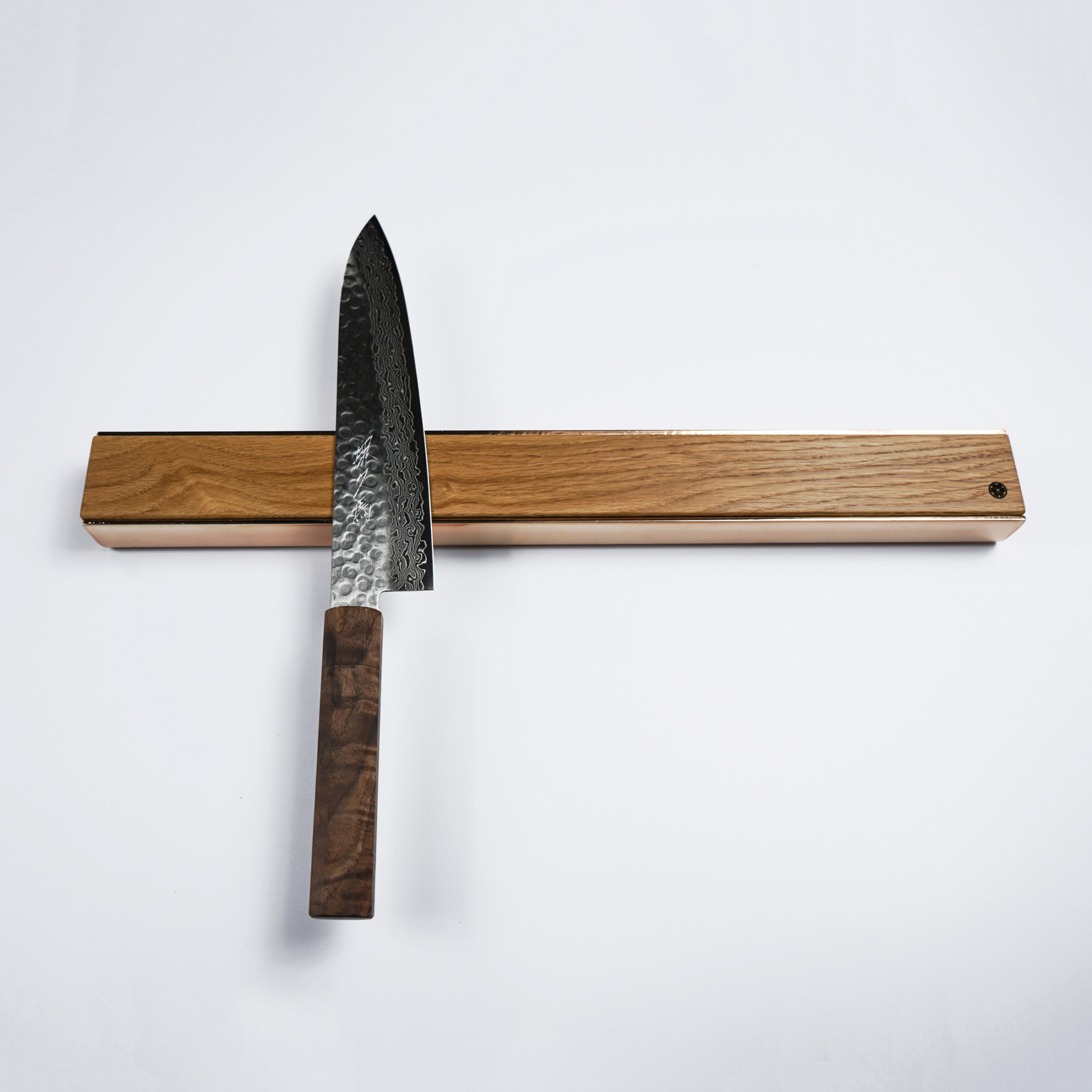 Wood Knife Rack Wall Mount Knife Holder Wooden Knife Block Rustic