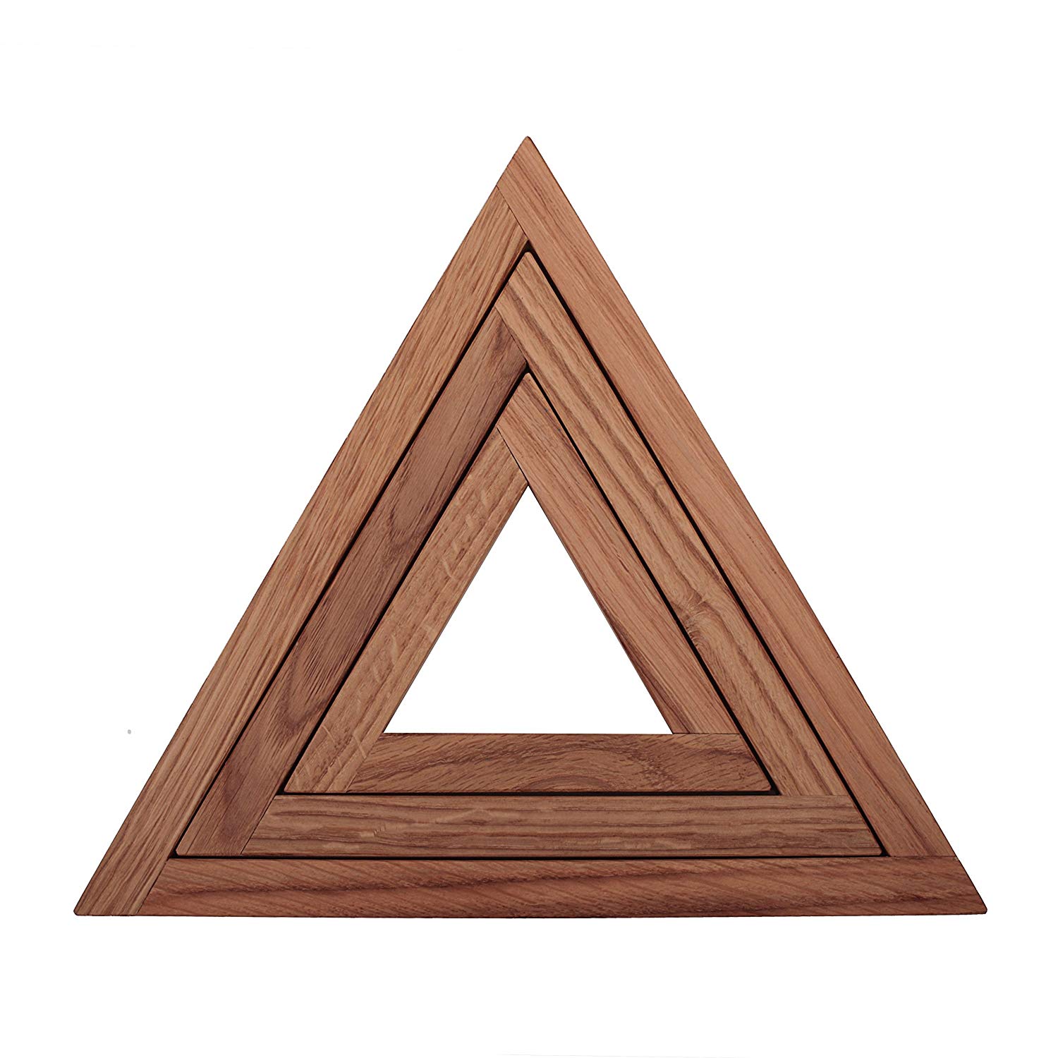 Trivet Triple Set Walnut Modern Minimal