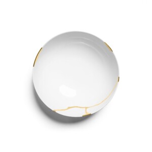 Kintsugi Sammlung Fine Bone China Porzellan Salatschüssel